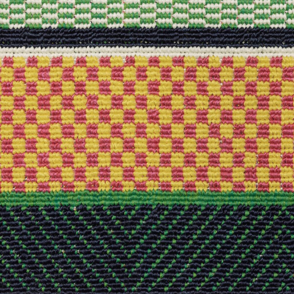 Oriental Weavers Havana HAV03 Green Rectangle Indoor/Outdoor Area Rug Border Pattern-