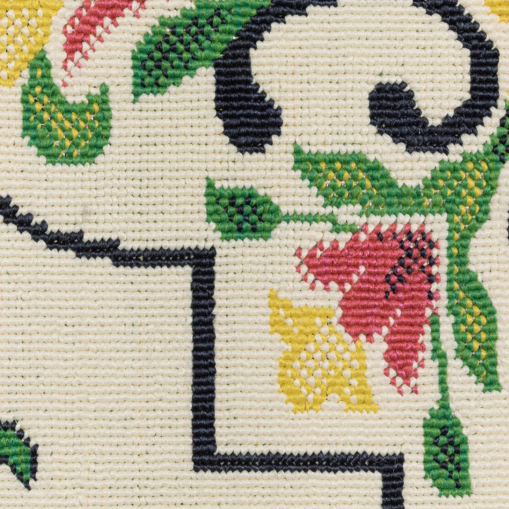 Oriental Weavers Havana HAV04 Ivory Rectangle Indoor/Outdoor Runner Quatrefoil Pattern-