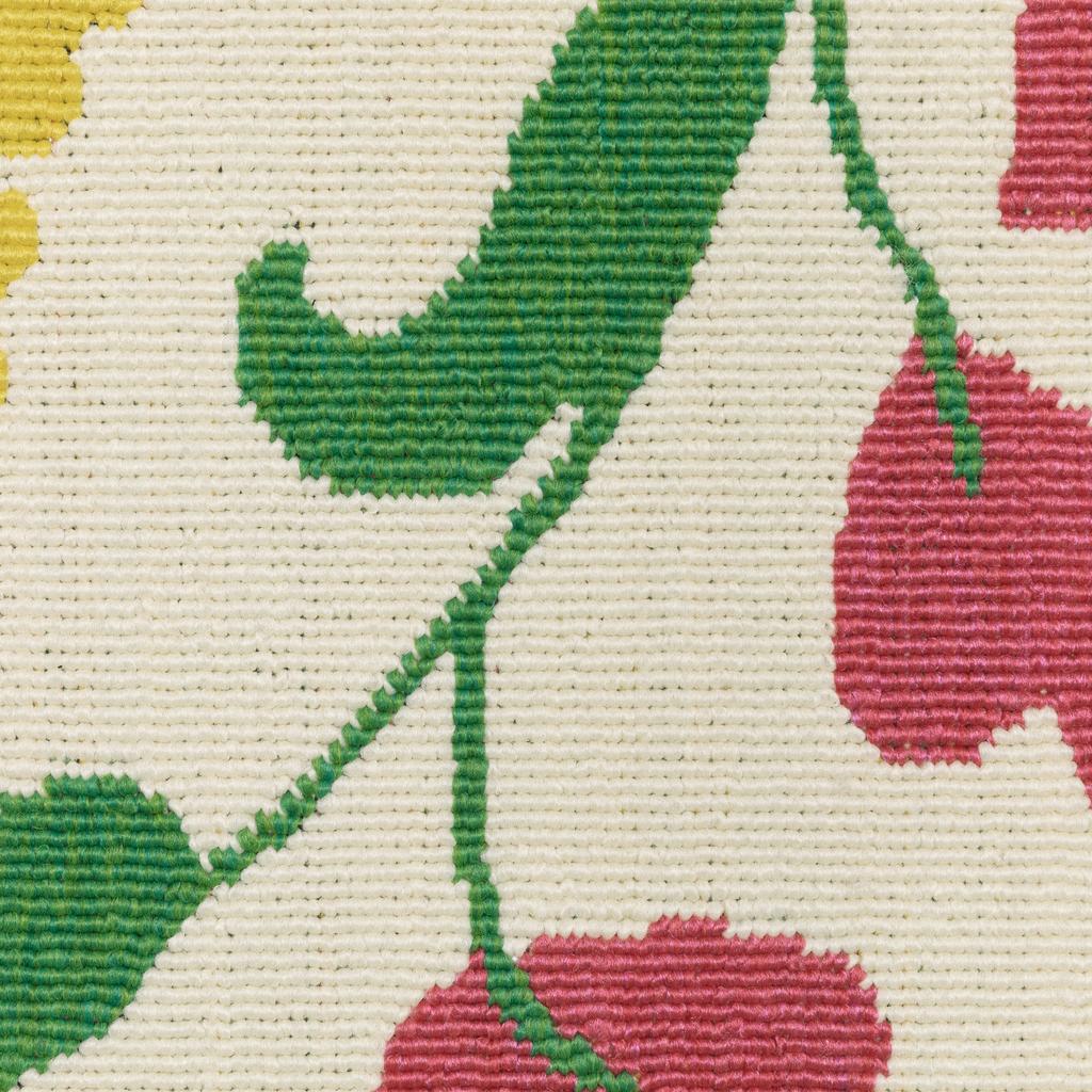 Oriental Weavers Havana HAV10 Ivory Rectangle Indoor/Outdoor Area Rug Botanical Pattern-