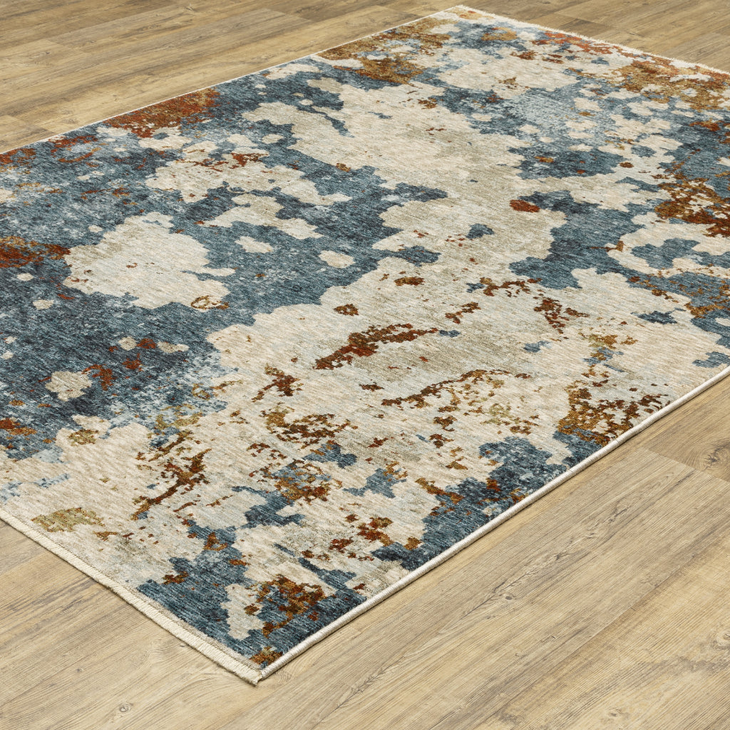 Oriental Weavers Hayden HAY01 Multicolor Rectangle Indoor Area Rug - Stain Resistant Abstract Rug