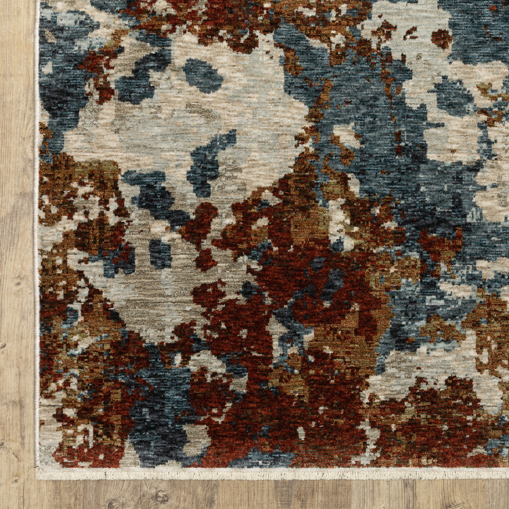 Oriental Weavers Hayden HAY01 Multicolor Rectangle Indoor Area Rug - Stain Resistant Abstract Rug