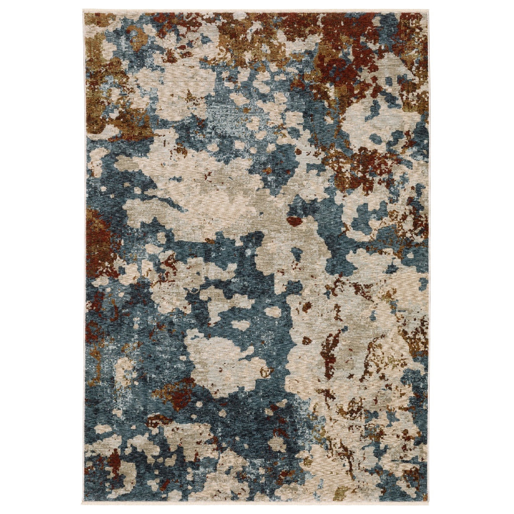 Oriental Weavers Hayden HAY01 Multicolor Rectangle Indoor Area Rug - Stain Resistant Abstract Rug