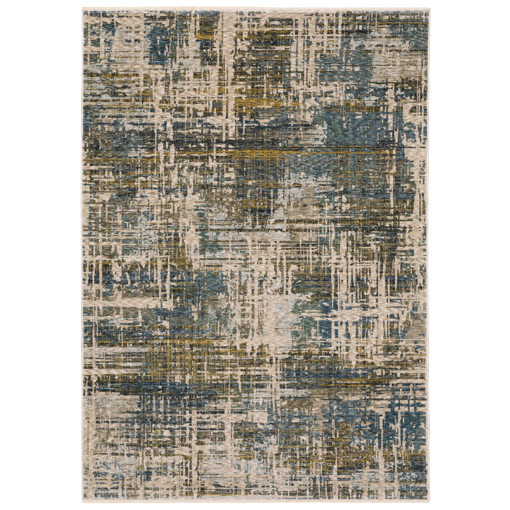 Oriental Weavers Hayden HAY05 Multicolor Rectangle Indoor Area Rug - Stain Resistant Abstract Rug-