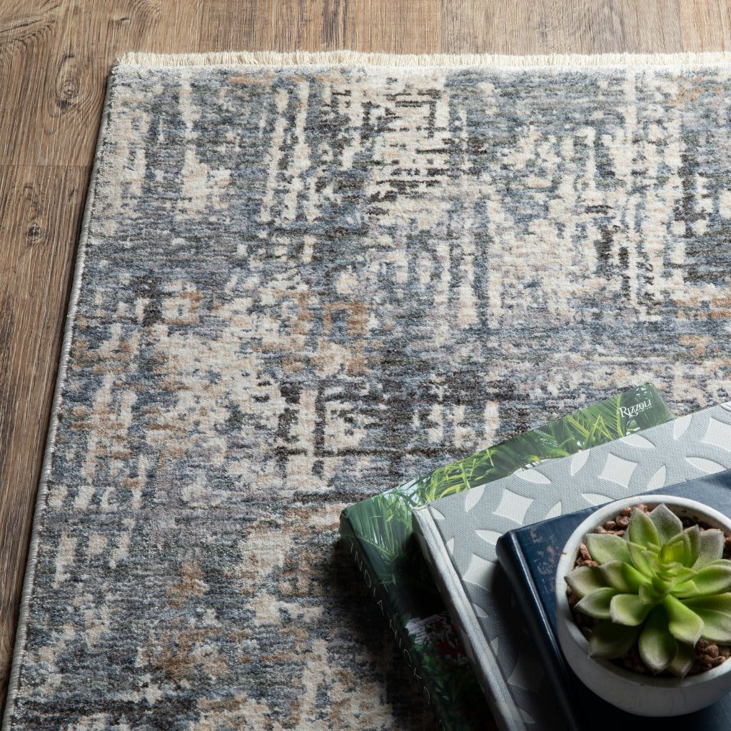 Oriental Weavers Hayden HAY08 Multicolor Rectangle Indoor Area Rug - Stain Resistant Abstract Rug-