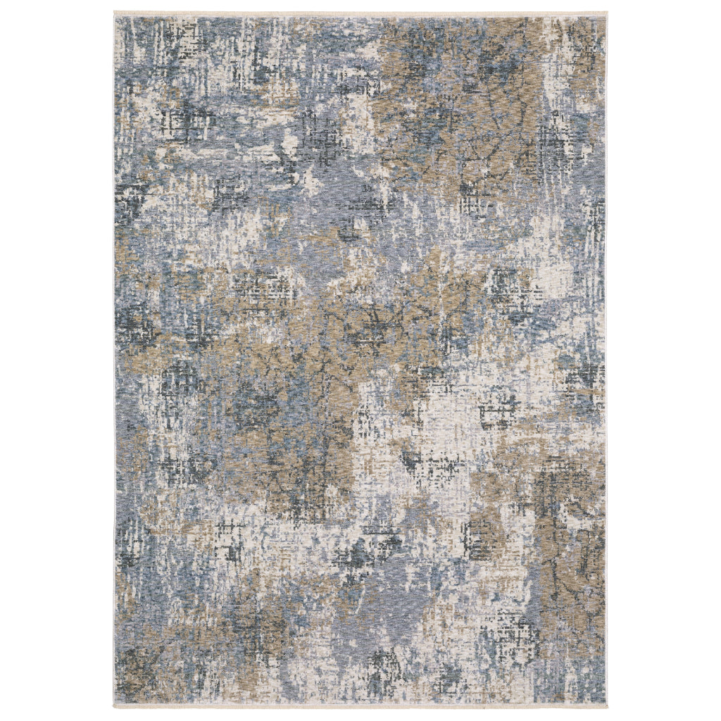 Oriental Weavers Hayden HAY08 Multicolor Rectangle Indoor Area Rug - Stain Resistant Abstract Rug