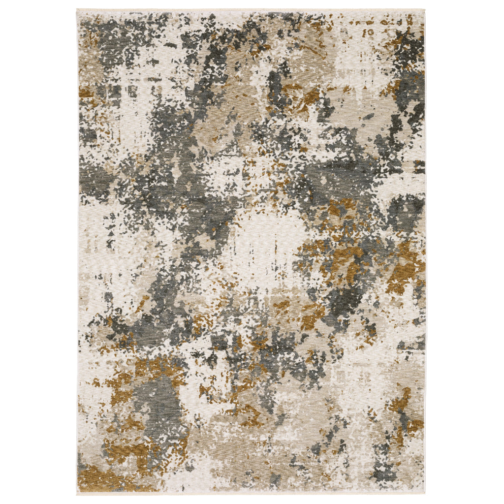 Oriental Weavers Hayden HAY10 Multicolor Rectangle Indoor Area Rug - Stain Resistant Abstract Rug