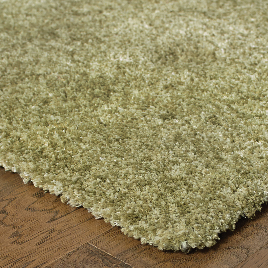 Oriental Weavers Heavenly 73403 Green Rectangle Indoor Area Rug - Cozy Stain Resistant Hand Tufted Shag Rug