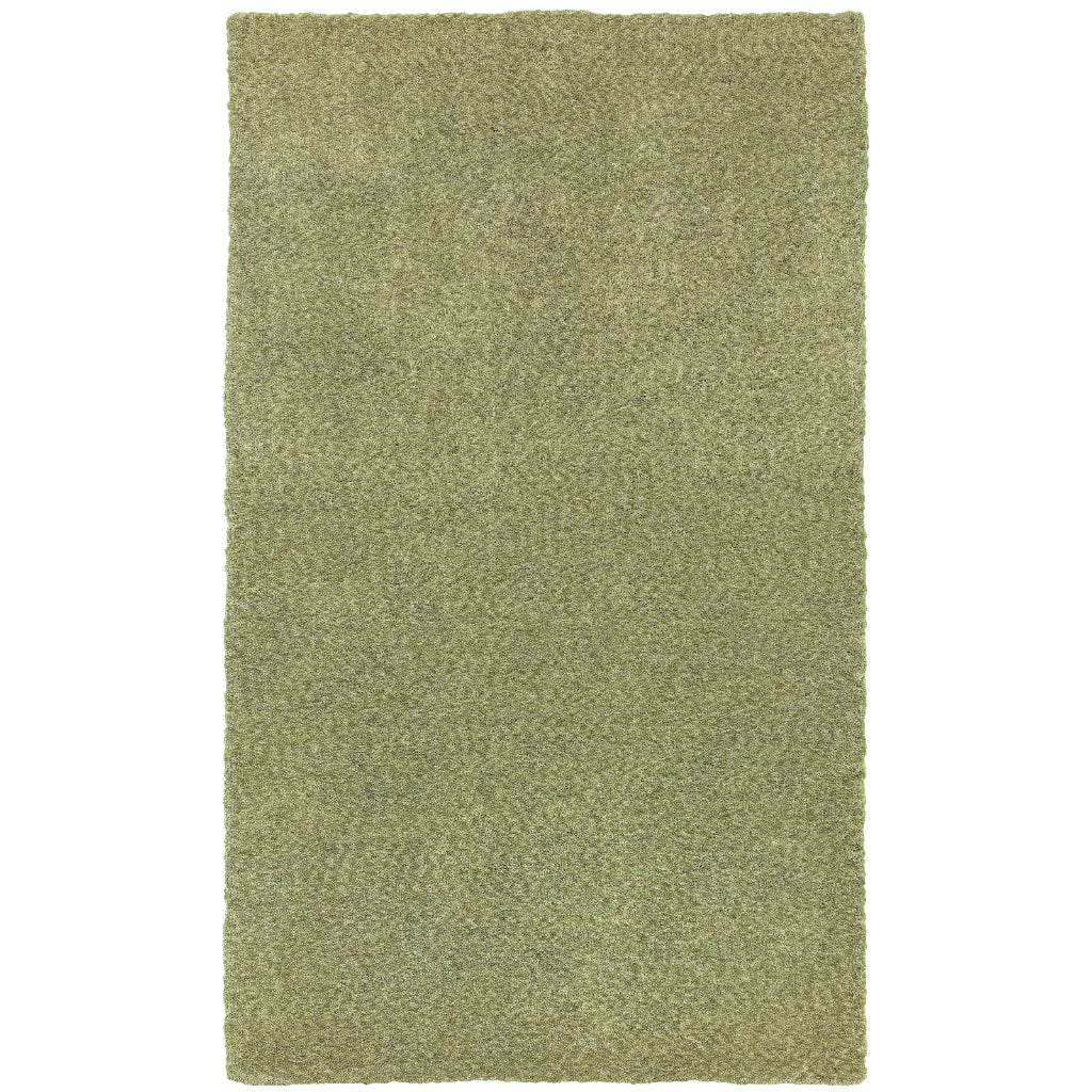 Oriental Weavers Heavenly 73403 Green Rectangle Indoor Area Rug - Cozy Stain Resistant Hand Tufted Shag Rug