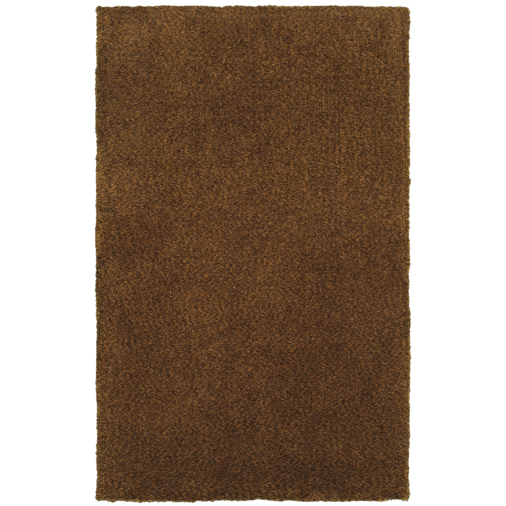 Oriental Weavers Heavenly 73404 Brown Rectangle Indoor Area Rug - Cozy Stain Resistant Hand Tufted Shag Rug-
