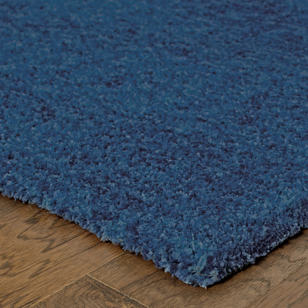 Oriental Weavers Heavenly 73408 Blue Rectangle Indoor Area Rug - Cozy Stain Resistant Hand Tufted Shag Rug