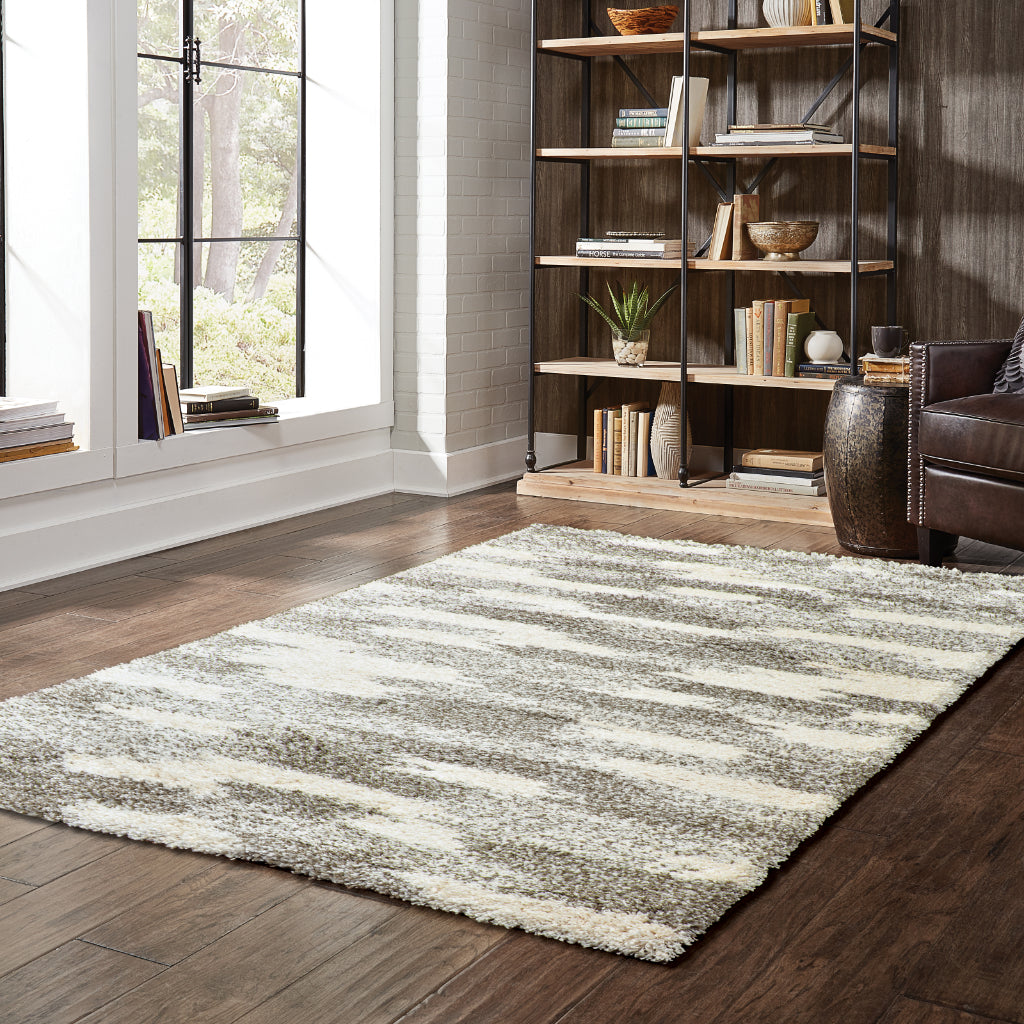 Oriental Weavers Henderson 565J9 Multicolor Rectangle Indoor Area Rug - Luxurious Stain Resistant Shag Rug with Geometric Design