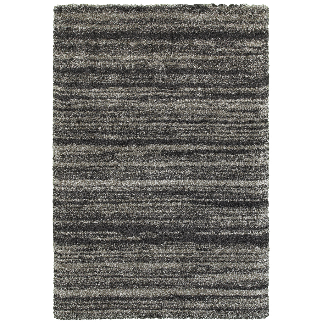 Oriental Weavers Henderson 5993E Multicolor Rectangle Indoor Area Rug - Luxurious Stain Resistant Shag Rug with Stripe Design-