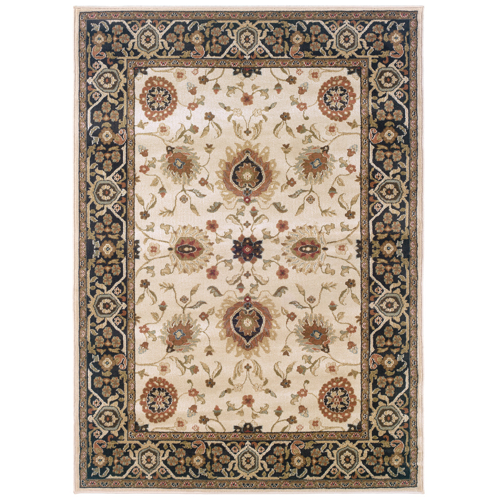 Oriental Weavers Hudson 1338C Multicolor Rectangle Indoor Area Rug - Elegant Stain Resistant Persian Style Rug
