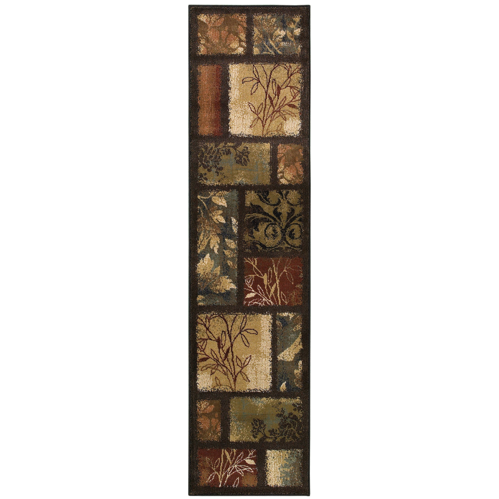 Oriental Weavers Hudson 1699G Multicolor Rectangle Indoor Runner - Elegant Stain Resistant Geometric Rug