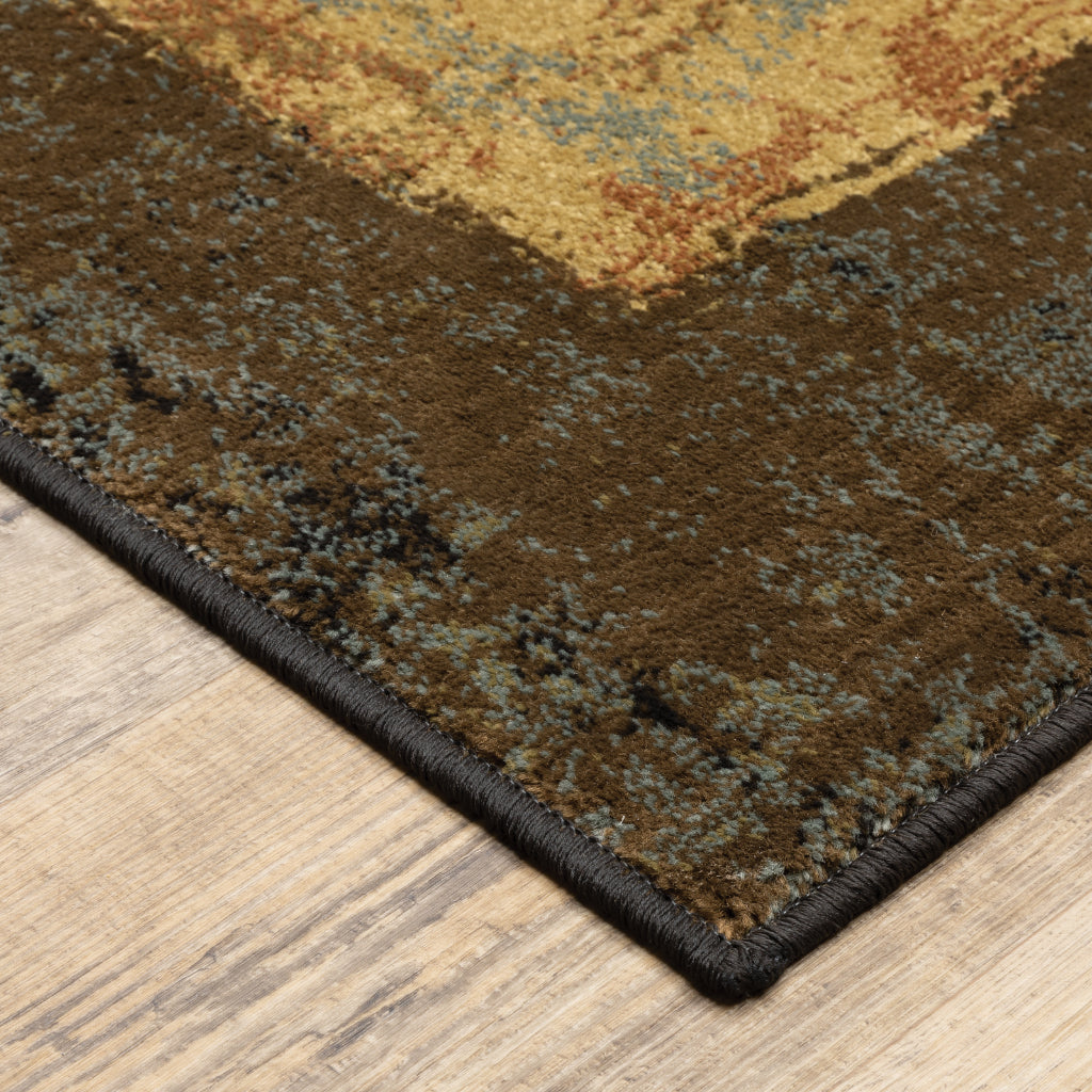 Oriental Weavers Hudson 2544B Multicolor Rectangle Indoor Area Rug - Elegant Stain Resistant Geometric Rug