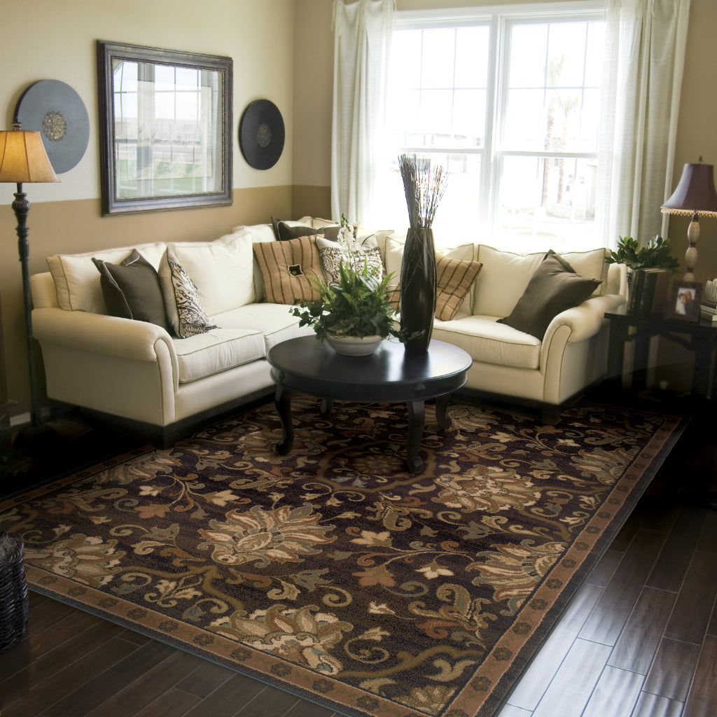 Oriental Weavers Hudson 042G1 Multicolor Rectangle Indoor Area Rug - Elegant Stain Resistant Vintage Style Rug