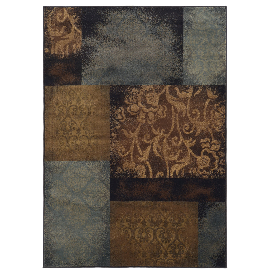 Oriental Weavers Hudson 4878B Multicolor Rectangle Indoor Area Rug - Elegant Stain Resistant Geometric Rug