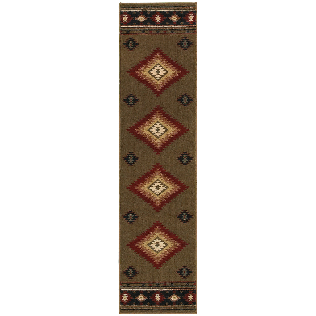 Oriental Weavers Hudson 087J1 Multicolor Rectangle Indoor Runner - Elegant Stain Resistant Tribal Style Rug-