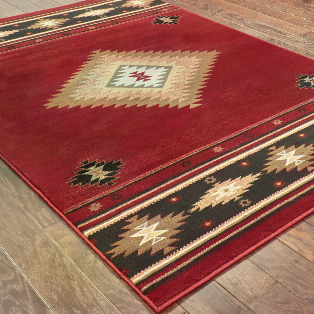Oriental Weavers Hudson 087K1 Multicolor Rectangle Indoor Area Rug - Elegant Stain Resistant Tribal Style Rug