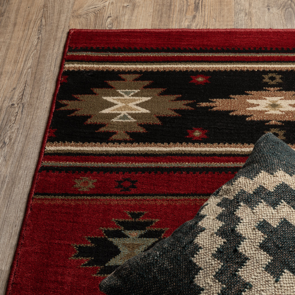 Oriental Weavers Hudson 087K1 Multicolor Rectangle Indoor Area Rug - Elegant Stain Resistant Tribal Style Rug