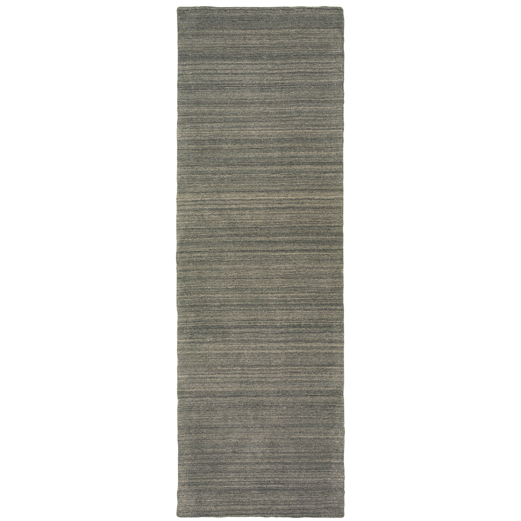 Oriental Weavers Infused 67000 Charcoal Rectangle Indoor Runner - Soft &amp; Comfortable Hand Tufted Rug Made of 100% Wool