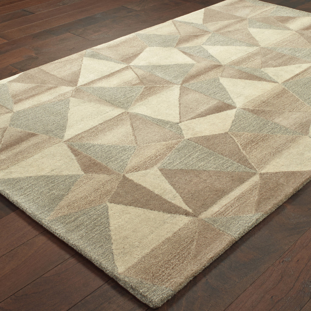 Oriental Weavers Infused 67004 Two-Color Rectangle Indoor Area Rug - Soft &amp; Comfortable Hand Tufted Rug Made of 100% Wool