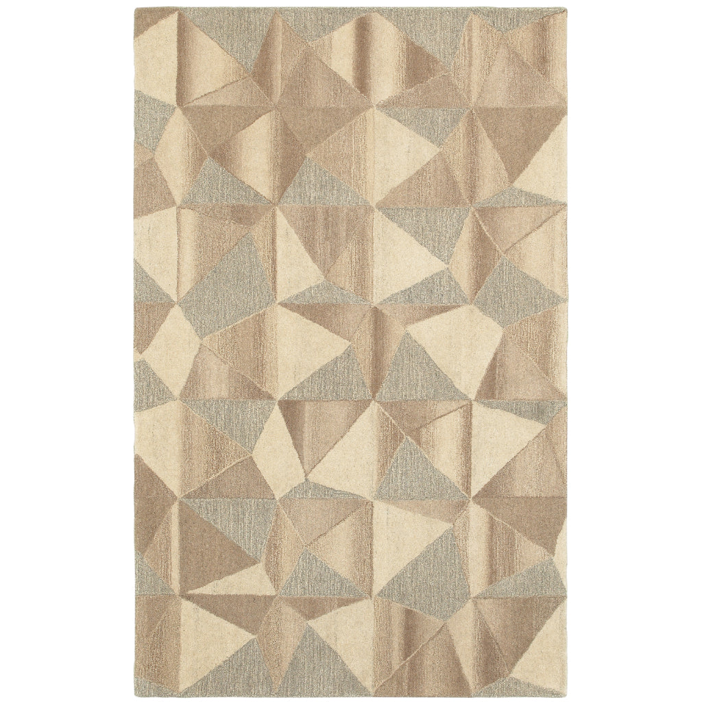 Oriental Weavers Infused 67004 Two-Color Rectangle Indoor Area Rug - Soft &amp; Comfortable Hand Tufted Rug Made of 100% Wool