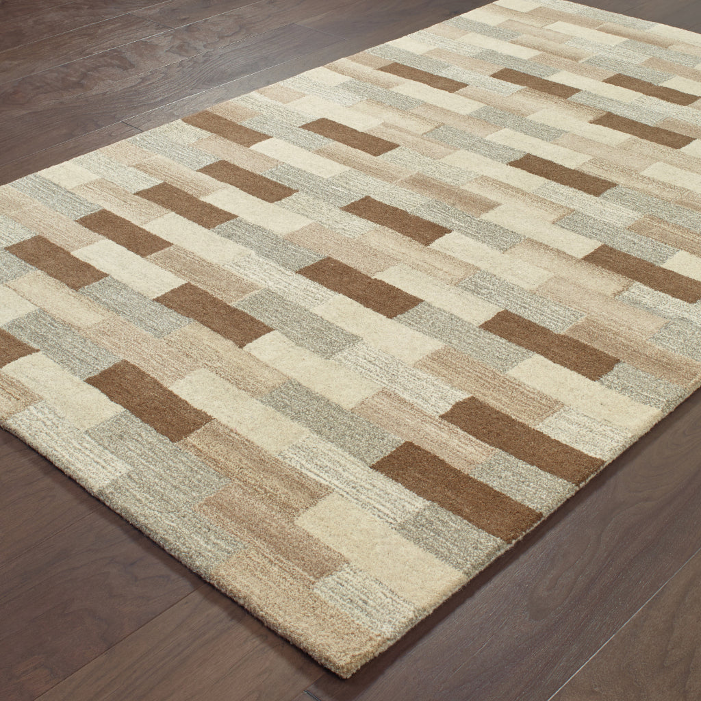 Oriental Weavers Infused 67006 Two-Color Rectangle Indoor Area Rug - Soft &amp; Comfortable Hand Tufted Rug Made of 100% Wool