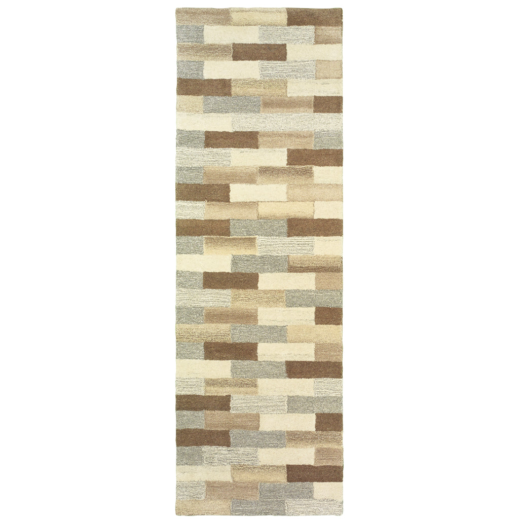Oriental Weavers Infused 67006 Two-Color Rectangle Indoor Runner - Soft &amp; Comfortable Hand Tufted Rug Made of 100% Wool