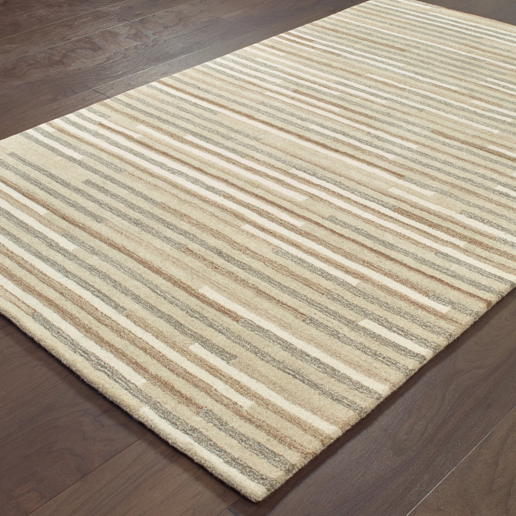 Oriental Weavers Infused 67007 Two-Color Rectangle Indoor Area Rug - Soft &amp; Comfortable Hand Tufted Rug Made of 100% Wool