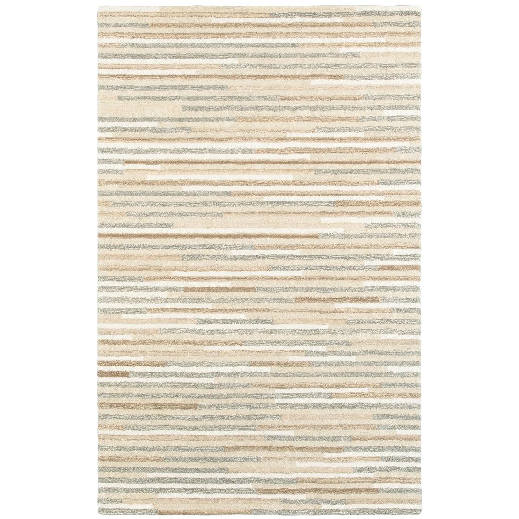 Oriental Weavers Infused 67007 Two-Color Rectangle Indoor Area Rug - Soft &amp; Comfortable Hand Tufted Rug Made of 100% Wool