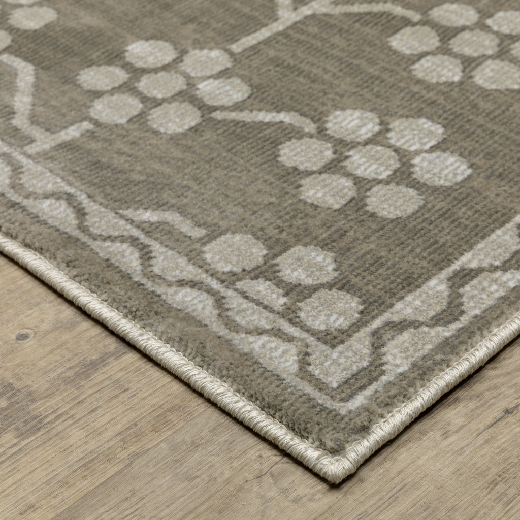 Oriental Weavers Intrigue INT01 Gray Rectangle Indoor Area Rug - Traditional Stain Resistant Low Pile Rug