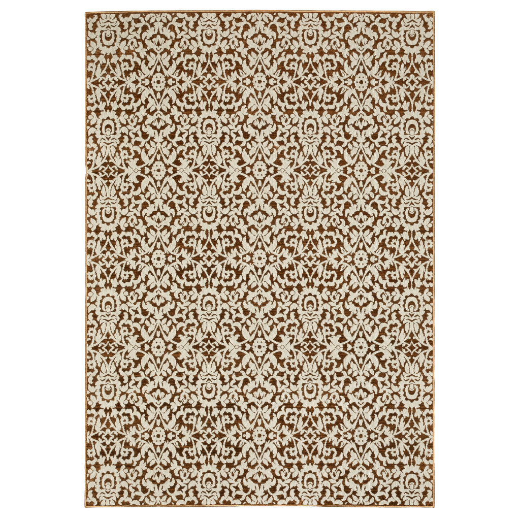 Oriental Weavers Intrigue INT02 Two-Color Rectangle Indoor Area Rug - Traditional Stain Resistant Low Pile Rug