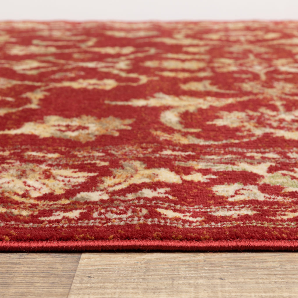 Oriental Weavers Juliette 1331S Red Rectangle Indoor Area Rug - Stain Resistant Vintage Style Rug