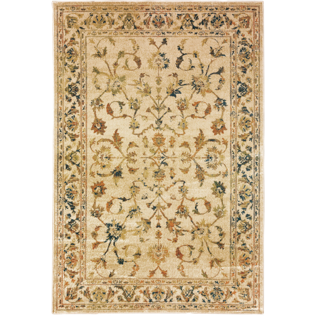 Oriental Weavers Juliette 1331V Multicolor Rectangle Indoor Area Rug - Stain Resistant Vintage Style Rug