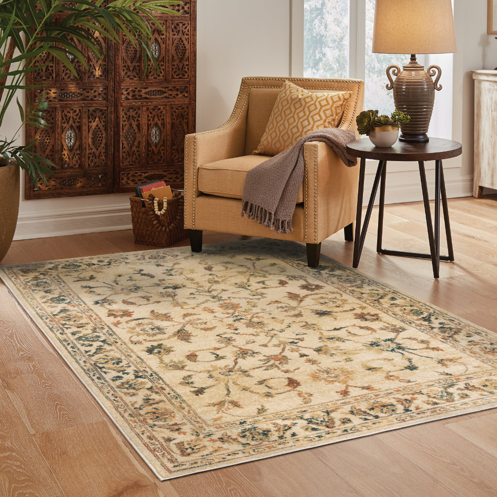 Oriental Weavers Juliette 1331V Multicolor Rectangle Indoor Area Rug - Stain Resistant Vintage Style Rug