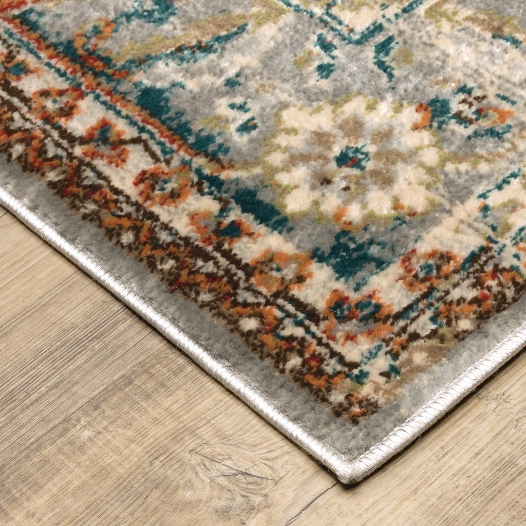 Oriental Weavers Juliette 205E3 Multicolor Rectangle Indoor Runner - Stain Resistant Vintage Style Rug