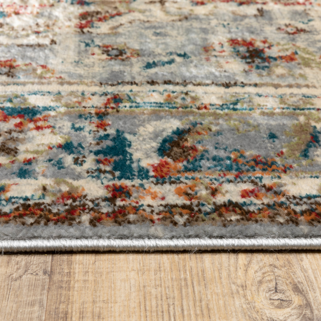 Oriental Weavers Juliette 205E3 Multicolor Rectangle Indoor Runner - Stain Resistant Vintage Style Rug