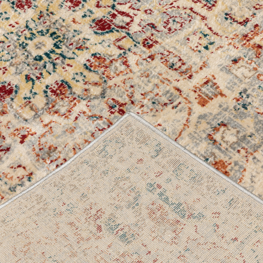 Oriental Weavers Juliette 2803H Multicolor Rectangle Indoor Area Rug - Stain Resistant Vintage Style Rug