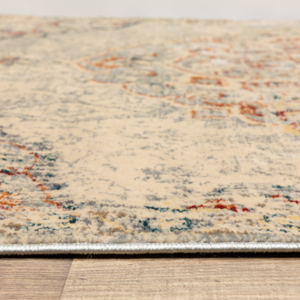 Oriental Weavers Juliette 2803H Multicolor Rectangle Indoor Area Rug - Stain Resistant Vintage Style Rug