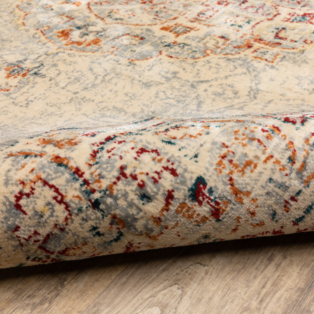 Oriental Weavers Juliette 2803H Multicolor Rectangle Indoor Area Rug - Stain Resistant Vintage Style Rug