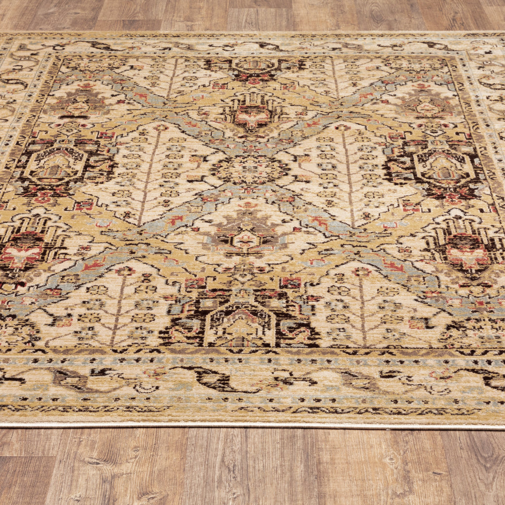 Oriental Weavers Juliette 532W3 Multicolor Rectangle Indoor Area Rug - Stain Resistant Vintage Style Rug