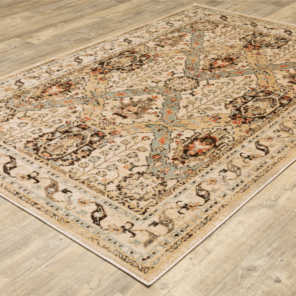 Oriental Weavers Juliette 532W3 Multicolor Rectangle Indoor Area Rug - Stain Resistant Vintage Style Rug