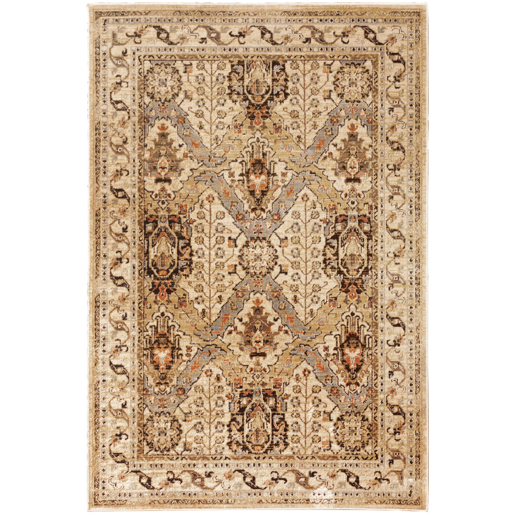 Oriental Weavers Juliette 532W3 Multicolor Rectangle Indoor Area Rug - Stain Resistant Vintage Style Rug