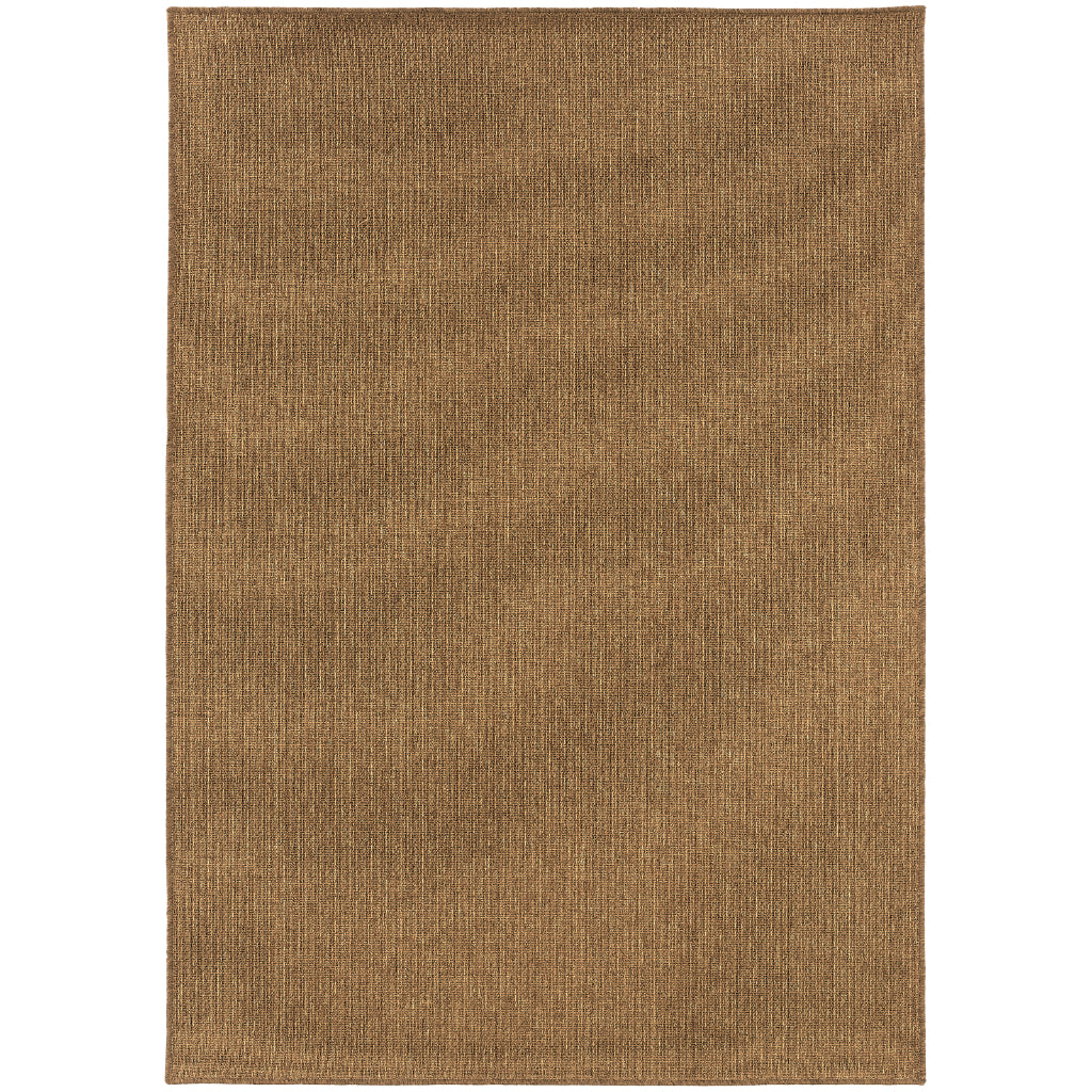 Oriental Weavers Karavia 2061N Tan Rectangle Indoor / Outdoor Area Rug - Stain Resistant Machine Made Patio Rug-