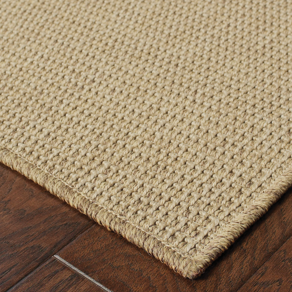 Oriental Weavers Karavia 2067X Sand Rectangle Indoor / Outdoor Area Rug - Stain Resistant Machine Made Patio Rug