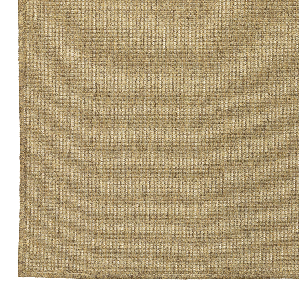 Oriental Weavers Karavia 2068X Tan Rectangle Indoor / Outdoor Runner - Stain Resistant Machine Made Entryway &amp; Hallway Runner