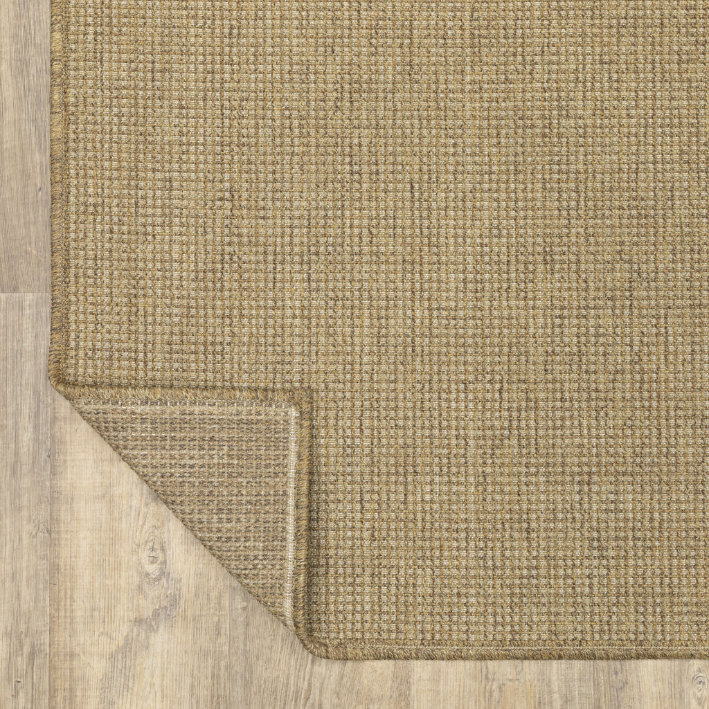 Oriental Weavers Karavia 2068X Tan Rectangle Indoor / Outdoor Area Rug - Stain Resistant Machine Made Patio Rug