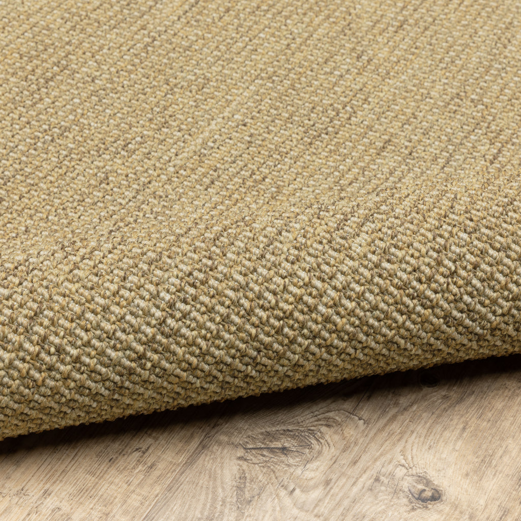 Oriental Weavers Karavia 2068X Tan Rectangle Indoor / Outdoor Runner - Stain Resistant Machine Made Entryway &amp; Hallway Runner