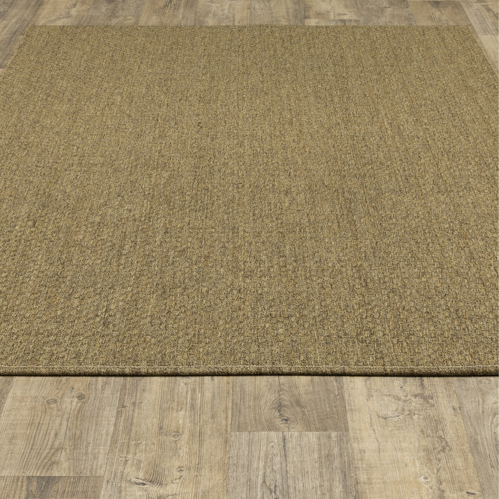 Oriental Weavers Karavia 2160N Tan Rectangle Indoor / Outdoor Area Rug - Stain Resistant Machine Made Patio Rug